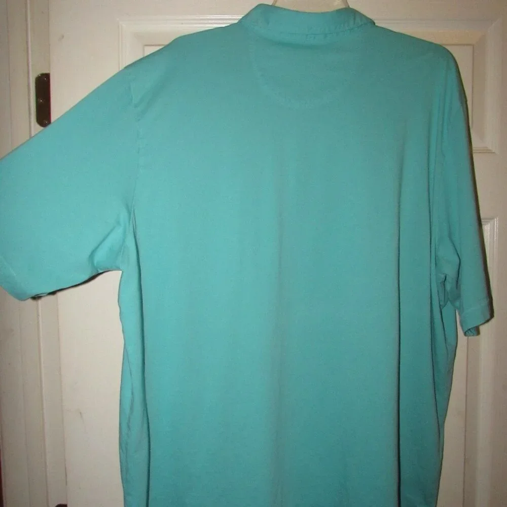 Tommy Bahama XXXL Casual Shirt Golf Polo EUC Teal Green - Picture 5 of 8